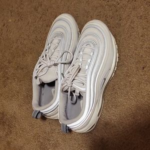 White & Grey Nike Air Max 97s 10.5
